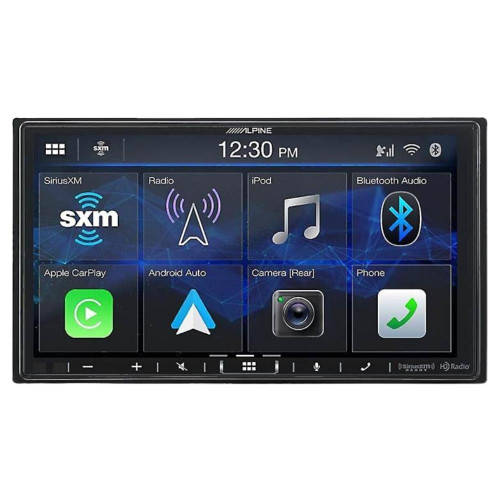 Alpine ILX-407 7" Multimedia and KTA-450 Amplifier and Back-Up Camera