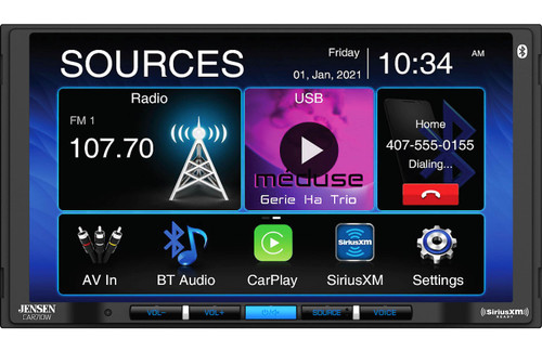 RFRB Jensen CAR710W 7" Digital Media with Backup Camera (Does Not Play CDs)