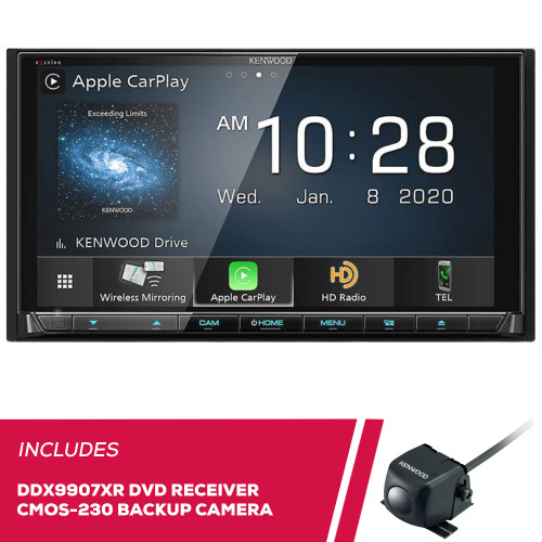 Kenwood eXcelon DDX9907XR 6.8" DVD and CMOS-230LP Universal Backup Camera