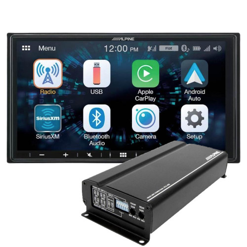 Alpine ILX-W650 7" Multimedia and KTA-450 Amplifier
