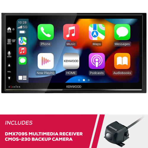 Kenwood DMX709S 6.8" Multimedia and CMOS-230LP Universal Backup Camera Kenwood DMX709S 6.8" Multimedia and CMOS-230LP Universal Backup Camera