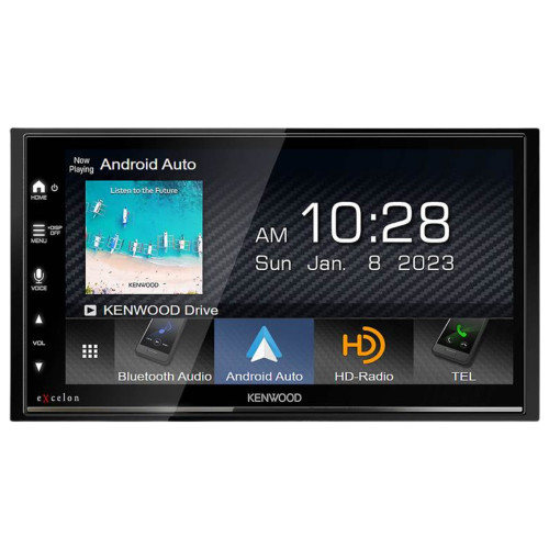 Kenwood DMX709S 6.8" Multimedia and CMOS-230LP Universal Backup Camera