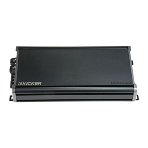 Kicker 46CXA18001T Mono Subwoofer Amplifier & 46CXARCT Dash-Mount Wired Remote