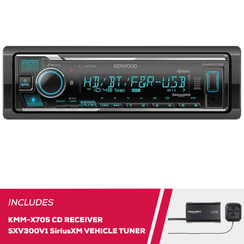 Kenwood KMM-X705 Digital Media (Does Not Play Discs) & SiriusXM Tuner