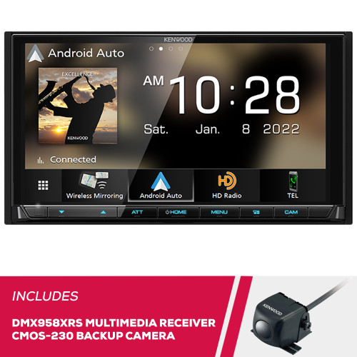 Kenwood DMX958XR 6.8" Multimedia and CMOS-230LP Universal Backup Camera Kenwood DMX958XR 6.8" Multimedia and CMOS-230LP Universal Backup Camera