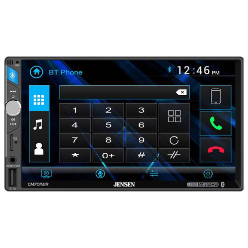 Jensen CM701MIR 7" Multimedia (Does Not Play Discs) and Bullet Camera
