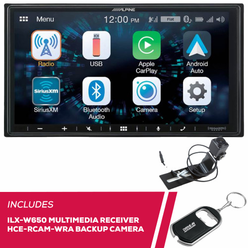 Alpine ILX-W650 7" Digital Multimedia and HCE-RCAM-WRA Backup Camera