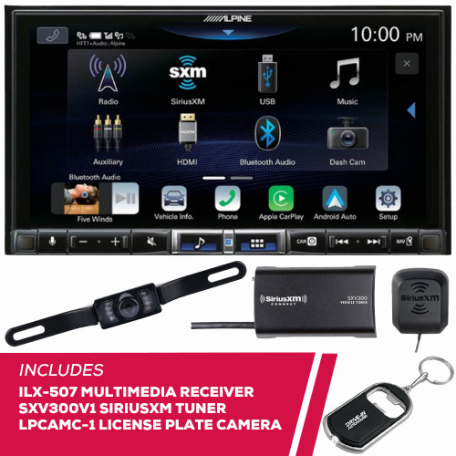 Alpine ILX-507 7" Multimedia w/ License Plate Camera & SiriusXM Tuner Alpine ILX-507 7" Multimedia w/ License Plate Camera & SiriusXM Tuner