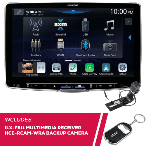 Alpine Halo11 ILX-F511 11" Multimedia and HCE-RCAM-WRA Backup Camera Alpine Halo11 ILX-F511 11" Multimedia and HCE-RCAM-WRA Backup Camera