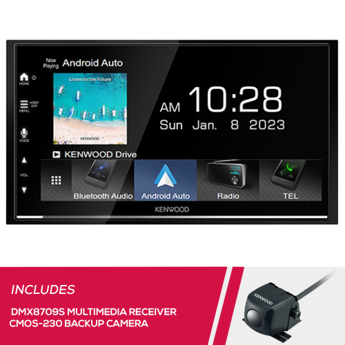 Kenwood DMX8709S 6.8" Digital Multimedia and CMOS-230LP Backup Camera