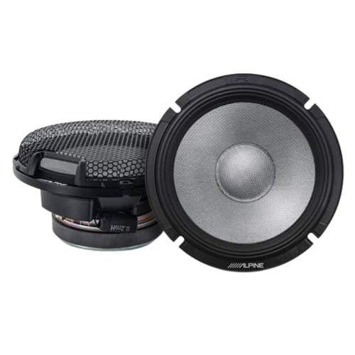 Alpine R-Series R2-S65C 6-1/2" 2-Way Component Speakers with 300 Watt Peak Power