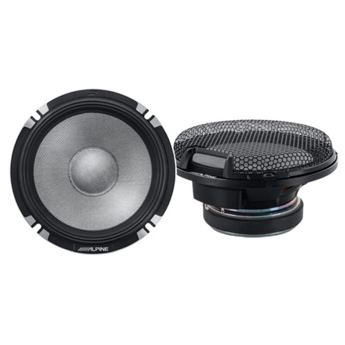 Alpine R-Series R2-S652 6-1/2" 2-Way Component Speakers with 300 Watt Peak Power