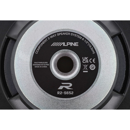 Alpine R-Series R2-S652 6-1/2" 2-Way Component Speakers with 300 Watt Peak Power