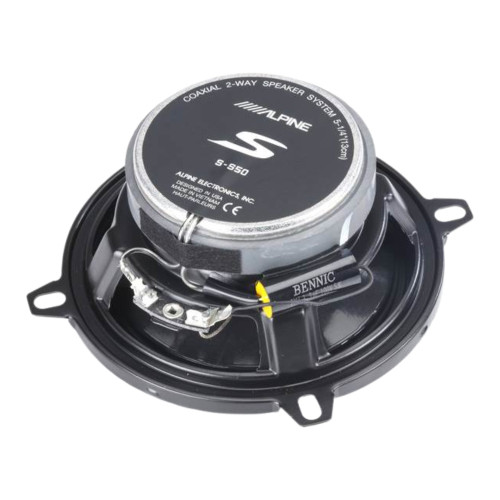 Alpine S-Series S-S50 5.25" 2-Way Coaxial Speaker & S-S65 6.5" Coaxial Speaker