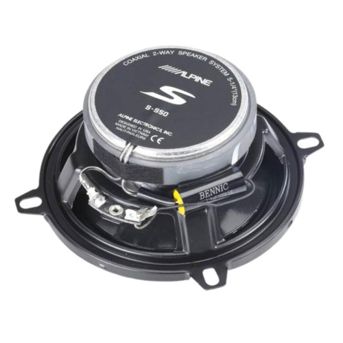 Alpine Pack of 2 S-Series S-S50 5.25" 2-Way Coaxial Speaker w/ 170W Peak Power
