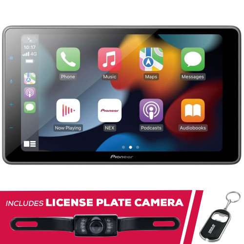 Pioneer DMH-WT3800NEX 9" Digital Media with License Plate Camera
