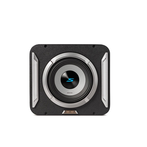 Alpine S-Series S2-SB8 8" Preloaded Subwoofer Wedge Enclosure & 300W RMS Power