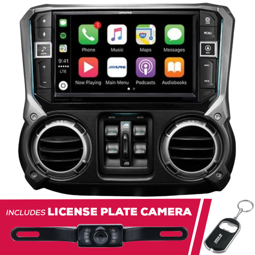 Alpine X409-WRA-JK 9" Digital Multimedia Receiver with License Plate Camera