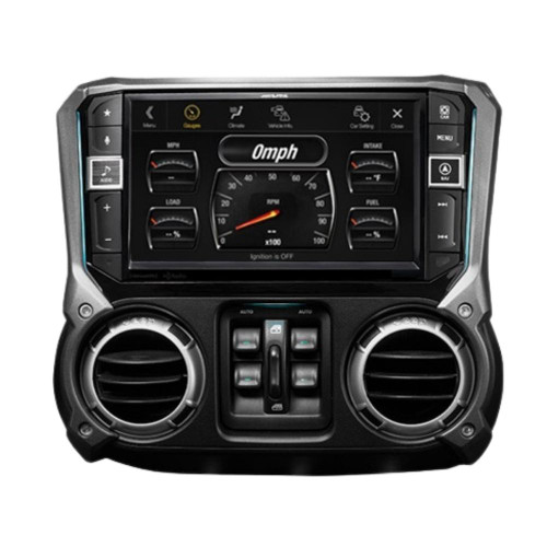 Alpine X409-WRA-JK 9" Multimedia Receiver (Does Not Play CDs) w/ Bullet Camera