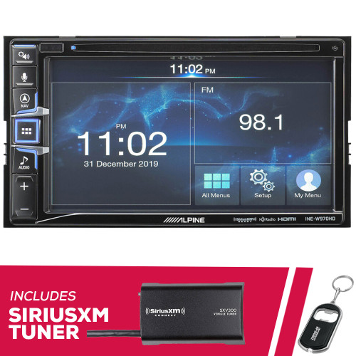 Alpine INE-W970HD 6.5" Navigation with Bluetooth and SiriusXM Tuner Alpine INE-W970HD 6.5" Navigation with Bluetooth and SiriusXM Tuner