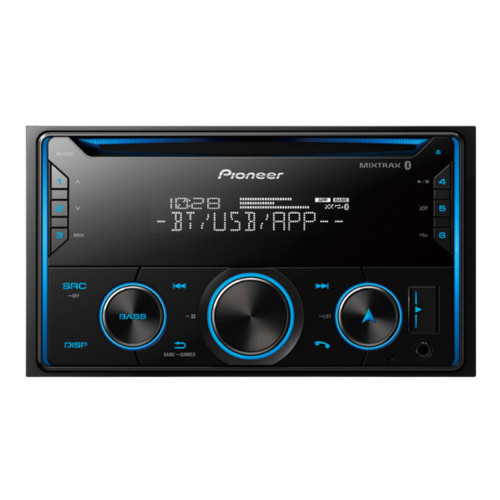 RFRB Pioneer FH-S52BT Double DIN Car CD with Built-in Bluetooth
