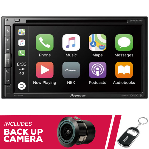 Pioneer AVH-2550NEX 6.8" DVD with Amazon Alexa and Backup Bullet Camera Pioneer AVH-2550NEX 6.8" DVD with Amazon Alexa and Backup Bullet Camera