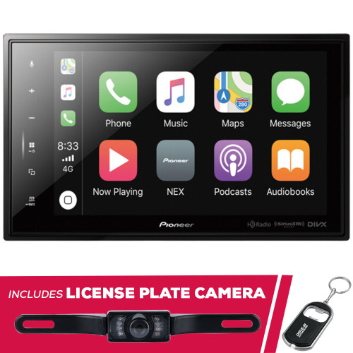 Pioneer DMH-C5500NEX 8" Digital Multimedia Receiver and License Plate Camera Pioneer DMH-C5500NEX 8" Digital Multimedia Receiver and License Plate Camera