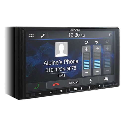 Alpine ILX-407 7" Digital Multimedia w/ Bullet Camera & SiriusXM Tuner