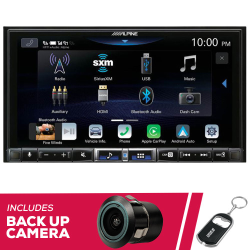 Alpine ILX-507 7" Multimedia (Does Not Play Discs) and Bullet Camera