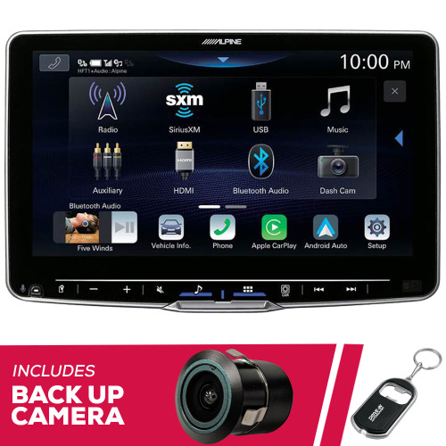 Alpine ILX-F509 9" Multimedia (Does Not Play CDs) with Bullet Camera