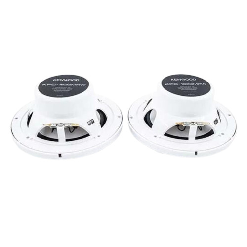 Kenwood KFC-1633MRW 6.5" 2-Way water-Resistant Marine Speakers w/ White Grilles