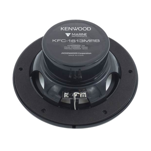 Kenwood KFC-1613MRB 6.5" 2-Way Water-Resistant Marine Coaxial Speakers, Black
