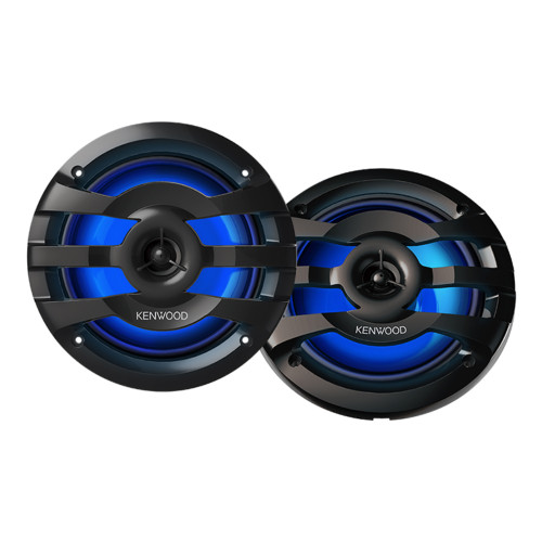 Kenwood KFC-1673MRBL 6.5" 2-Way Water-Resistant Marine Speakers w/ Illumination Kenwood KFC-1673MRBL 6.5" 2-Way Water-Resistant Marine Speakers w/ Illumination