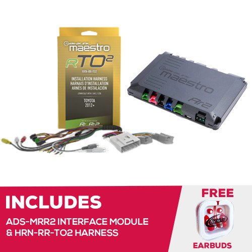 Maestro ADS-MRR2 Interface Module and HRN-HRR-TO2 Adapter For 2012+ Toyota