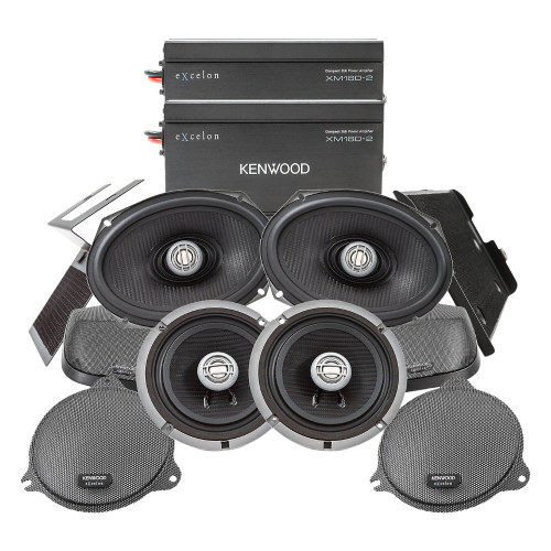 Kenwood Excelon P-HD3FR Front & Rear Amp Package for 2014-Up Harley-Davidson Kenwood Excelon P-HD3FR Front & Rear Amp Package for 2014-Up Harley-Davidson