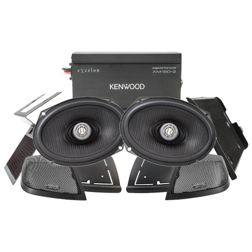 Kenwood Excelon P-HD2R Rear Amp Package for 2014-Up Harley-Davidson Motorcycles