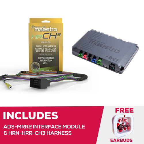 Maestro ADS-MRR2 Interface Module & HRN-HRR-CH3 Adapter for 2013+ Chrysler Maestro ADS-MRR2 Interface Module & HRN-HRR-CH3 Adapter for 2013+ Chrysler