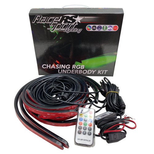 Racesport RSUCACS RGB Chasing Style 6PCS Underbody LED Kit w/ ColorADAPT Remote