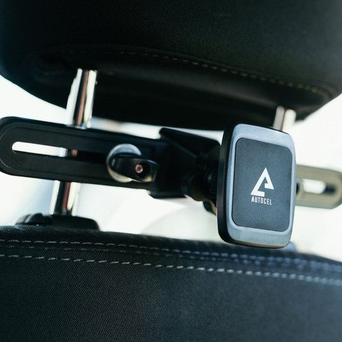 Autocel HRMM Magnetic Tablet Headrest Mount - Secure and Adjustable Car Holder