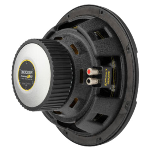 Kicker 50CWCD104 10" 4-Ohm DVC CompC Subwoofer w/ Ribbed Polyurethane Surround
