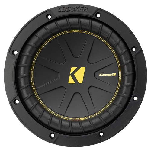 Kicker 50CWCS84 CompC 8" Subwoofer 400 Watts Peak, Ribbed Polyurethane Surround