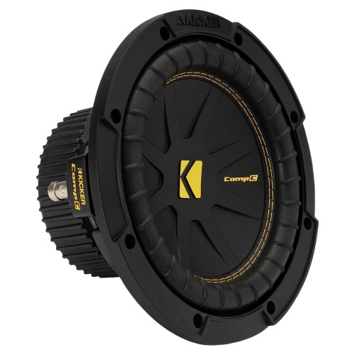 Kicker 50CWCD84 CompC 8" Subwoofer 400 Watts Peak, Ribbed Polyurethane Surround