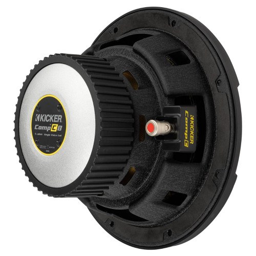 Kicker 50CWCD84 CompC 8" Subwoofer 400 Watts Peak, Ribbed Polyurethane Surround