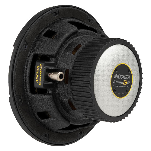 Kicker 50CWCD84 CompC 8" Subwoofer 400 Watts Peak, Ribbed Polyurethane Surround