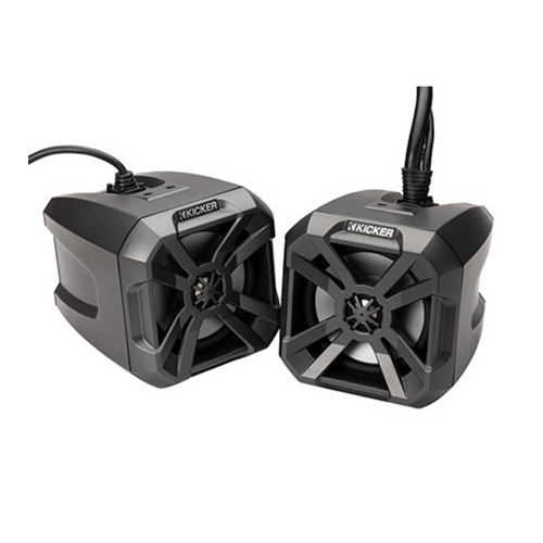 Kicker 48BTCAN65 Two-Way 6.5" PowerCan Speakers with Bluetooth and LED lighting
