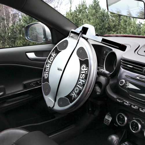 Disklok LHDSMLSILDSK Automotive Steering Wheel Lock - Vehicle Security Device