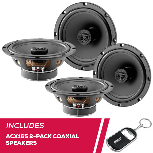 Focal 2-Pack ACX165 Auditor EVO Series 6.5" 2-Way 120 Watt Coaxial Speakers