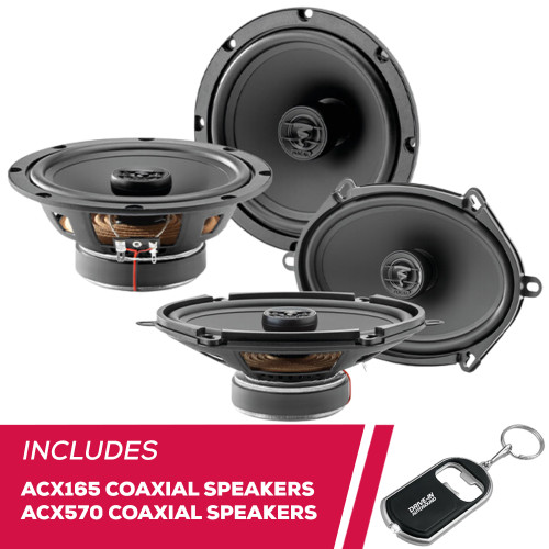 Focal ACX165 6.5" 2-Way Coaxial Speakers and ACX570 5"x7" 2-Way Coaxial Speakers