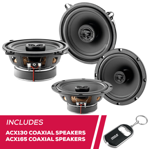 Focal ACX130 5.25" 2-Way Coaxial Speakers and ACX165 6.5" 2-Way Coaxial Speakers