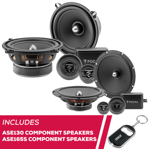 Focal ASE130 5.25" Component Speakers and ASE165S 6.5" Slim Component Speakers Focal ASE130 5.25" Component Speakers and ASE165S 6.5" Slim Component Speakers